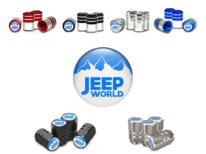 Jeep Covers Valve Roue Vélo Design Standard